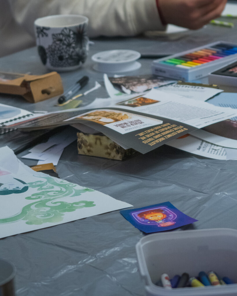 Ambiance créative des Ateliers de La Chiphouillée